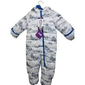 NWT Spyder Infant/Toddler 24M Winter Snowsuit With Hood & Fleece Lining Mountain